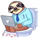 Sloth telegram stickers