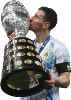 🏆 Lionel Messi サッカー, スポーツ, サッカー, トロフィー, アルゼンチン, メッシ whatsapp sticker