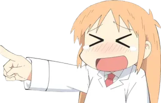 😂 动漫, 漫画, 可爱, 哭泣, 指, 悲伤 telegram sticker