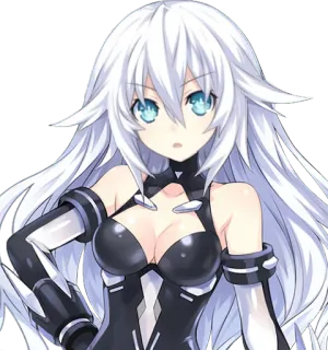 😧 Black Heart Hyperdimension Neptunia Anime, Video game, Karakter, Hati Hitam, Hyperdimension Neptunia whatsapp sticker