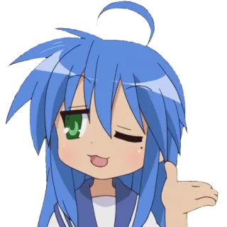 😉 Konata Izumi Lucky Star Anime, Chica, Konata, Izumi, Lucky Star, Manga, Linda telegram sticker