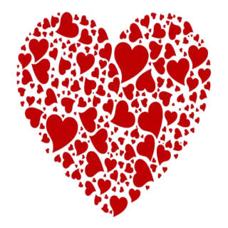 ❤ heart, love, red, hearts, Valentine's Day telegram sticker