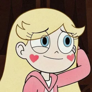 💫 Star Butterfly Star vs. the Forces of Evil dibujo animado, guiño, rubia, personaje, magia whatsapp sticker