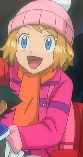 😳 Serena Pokemon Аниме, Девушка, Серена, Покемон, Мультфильм whatsapp sticker