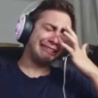 😭 menangis, sedih, emosi, headset, kesal, berlinang air mata telegram sticker