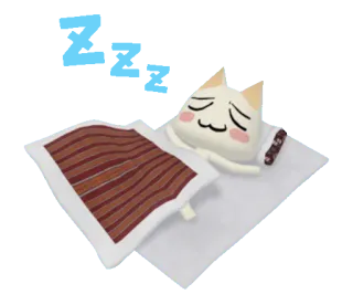 😴 gatto, dormire, carino, letto, animale telegram sticker