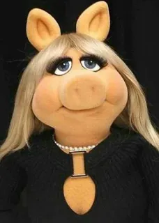 😙 Miss Piggy The Muppets Muppets, Miss Piggy, Burattino, Personaggio telegram sticker