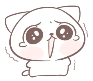 😭 แมว, น่ารัก, อนิเมะ, การ์ตูน, เศร้า, อ้อนวอน, สัตว์ telegram sticker