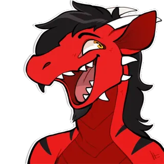 Red Dragon telegram stickers