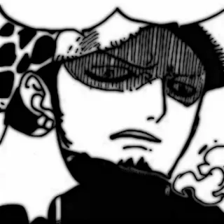 🗯 Trafalgar Law One Piece Trafalgar Law, One Piece, Anime, Manga, Hải tặc, Thuyền trưởng, Băng hải tặc Heart telegram sticker