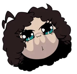 😊 dessin animé, personnage, art, portrait telegram sticker