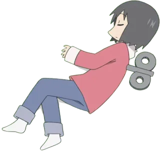 🗝 Personagem, Animação, Brinquedo de corda, Desenho animado, Kawaii telegram sticker