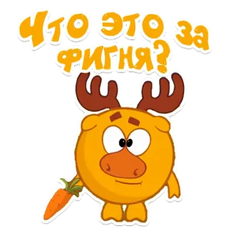 🤨 Что это за фигня? kreskówka, zwierzę, pytanie, śmieszne, pomarańczowy telegram sticker