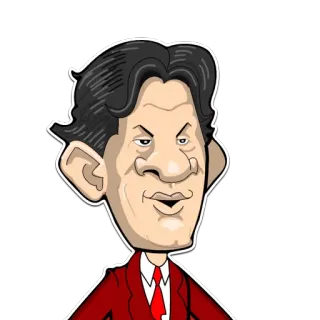 💩 Imran Khan 임란 칸, 정치인, 캐리커처, 파키스탄, 정치적 인물 telegram sticker