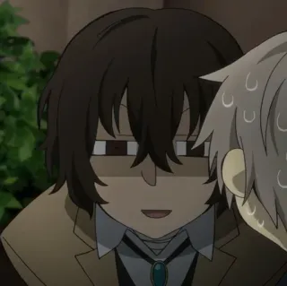 ✨ Dazai Osamu Bungo Stray Dogs อนิเมะ, Bungo Stray Dogs, ดาไซ โอซามุ, ตัวละคร, การ์ตูน telegram sticker