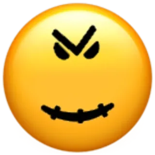 ☠️ emoji, zły, zły, twarz, kreskówka telegram sticker