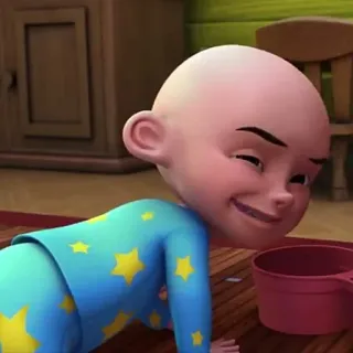 🥵 Upin Upin & Ipin kartun, Upin, Ipin, bayi, karakter telegram sticker