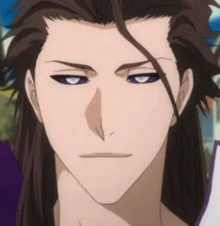 😄 Sosuke Aizen Bleach anime, villain, smirk, serious, confident telegram sticker