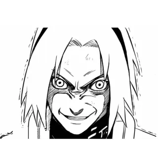 😈 Sakura Haruno Naruto 二ィヤ sakura haruno, naruto, anime, manga, angry, face, villain telegram sticker
