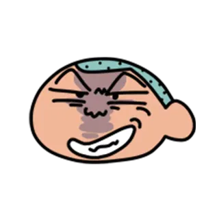 😜 Dessin animé, En colère, Visage, Expression, Agacé, Drôle whatsapp sticker