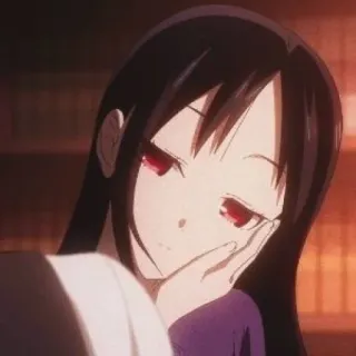 🌺 Kaguya Shinomiya Kaguya-sama: Love Is War 애니, 만화, 카구야, 시노미야, 카구야 님은告らせたい, 러브 이즈 워, 귀여운, 여자 telegram sticker