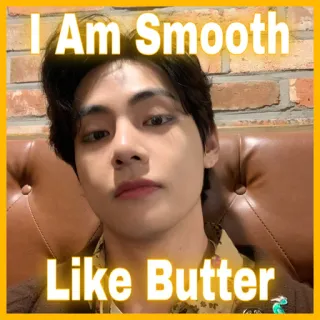 🧈 I Am Smooth Like Butter K-pop, BTS, Butter, musique, idol, doux telegram sticker