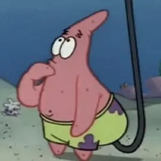 ✨ Patrick Star Spongebob Squarepants 派大星, 卡通, 海绵宝宝, 尼克儿童频道, 海洋生物, 海星, 动画 telegram sticker