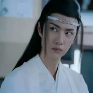 😒 Lan Wangji The Untamed The Untamed, Lan Zhan, Lan Wangji, Drama chinês, Wang Yibo, Personagem whatsapp sticker