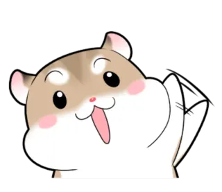 👋 hamster, schattig, dier, kawaii, huisdier, knaagdier telegram sticker