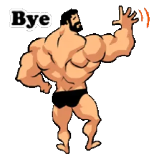 Super Muscle Man telegram stickers