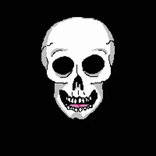 💀 череп, скелет, пиксель арт, смерть, жуткий telegram sticker