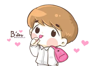 🍭 Phim hoạt hình, Bé trai, Kẹo mút, Dễ thương, Hình dán telegram sticker