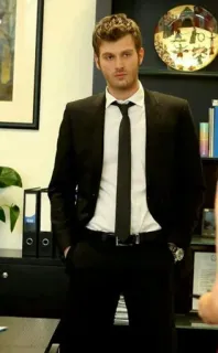 💱 homme, costume, cravate, formel, bureau telegram sticker