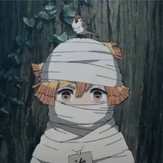 🧡 Zenitsu Agatsuma Demon Slayer 治 Anime, Manga, Zenitsu, Demon Slayer telegram sticker