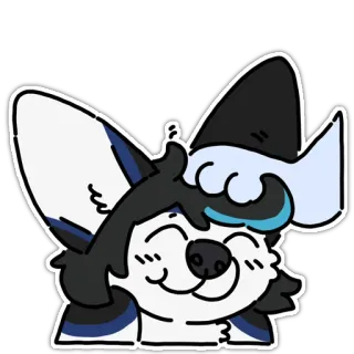 🤗 furry, cute, animal, cartoon, mascot, character whatsapp sticker