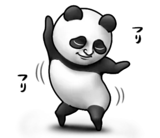 🥰 アリ panda, niedźwiedź, zwierzę, kreskówka telegram sticker