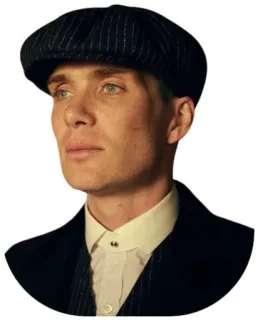👀 Thomas Shelby Peaky Blinders man, portrait, hat, suit, tv show, peaky blinders telegram sticker