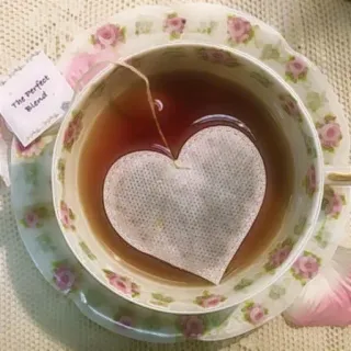 🤎 The Perfect Blend tea, heart, drink, beverage, cup, relaxing, perfect, blend telegram sticker