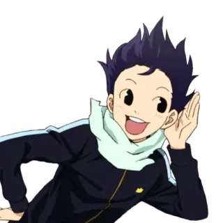 😎 anime, manga, boy, character, smile, cartoon whatsapp sticker