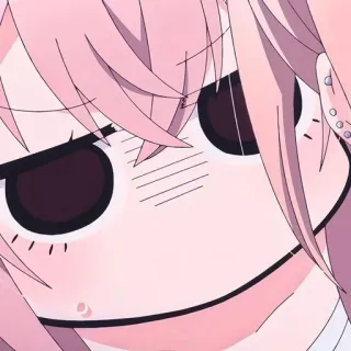 💖 anime, imut, rambut pink, karakter, gadis, manga, kedipan telegram sticker