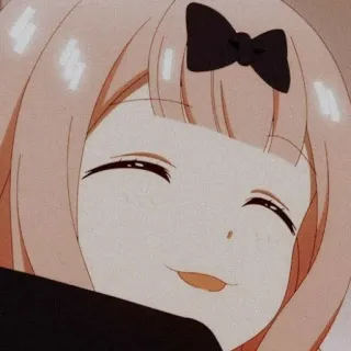 🌸 Chika Fujiwara Kaguya-sama: Love Is War Anime, süß, lächelnd, Mädchen, Kawaii, Chika Fujiwara telegram sticker