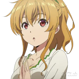 👏 Anime, Garota, Personagem, Desenho animado, Retrato telegram sticker