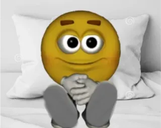🙂 Émoji, Assis, Penser, Rêver, Pensif, Contemplatif telegram sticker