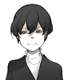 😱 Anime, Manga, Personaggio, Ritratto, Arte telegram sticker