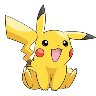 😆 Pikachu Pokemon pikachu, pokemon, desenho animado, anime, fofo, personagem, amarelo whatsapp sticker