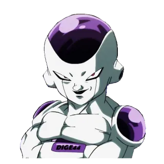 😃 Frieza Dragon Ball Anime, Dragon Ball, Freezer, Villano, Sonrisa maliciosa telegram sticker