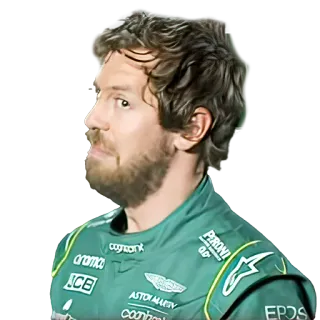 😵‍💫 Sebastian Vettel formule 1, f1, course, pilote, sebastian vettel whatsapp sticker
