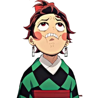 ❄️ Tanjiro Kamado Demon Slayer anime, demon slayer, tanjiro kamado, manga, cartoon telegram sticker
