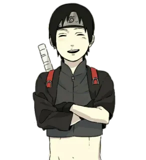 ☺️ Sai Naruto Sai, Naruto, Anime, Manga, Personaggio telegram sticker