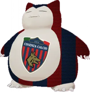 🐺 Snorlax COSENZA CALCIO pokemon, fútbol, deportes, fútbol italiano, cosenza calcio telegram sticker